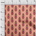 thumbnail image 1 of oneOone Cotton Poplin Fabric Leaves|Floral & Paisley Block Print Fabric BTY 42 Inch Wide, 1 of 4