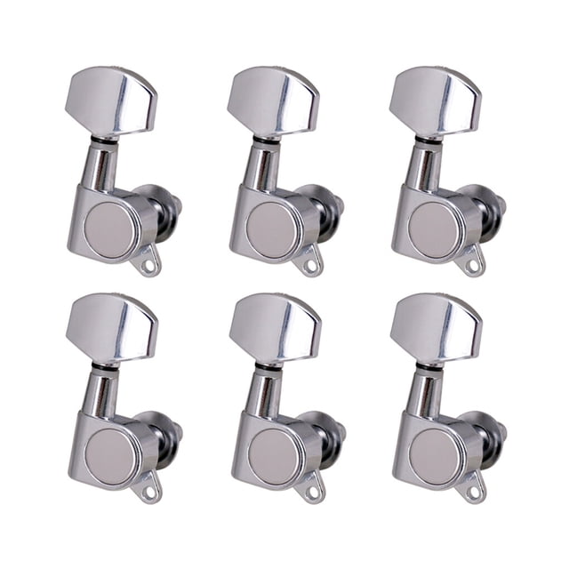 thinsony 6 Pieces Guitars Tuning Pegs Professional Tuner Knob Adjusting Button Music Instrument Fitting Sealed Guitar Knobs for Replace Type 2
