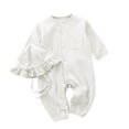 thumbnail image 2 of Cowsor Baby Solid Color Long Jumpsuit – Summer Crawling Suit (0-24M), 2 of 6