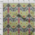 thumbnail image 2 of oneOone Tissu Popeline de Coton Tourbillon & Paisley Ikat Imprimé 1 Yard 42 Pouces de Large, 2 of 4