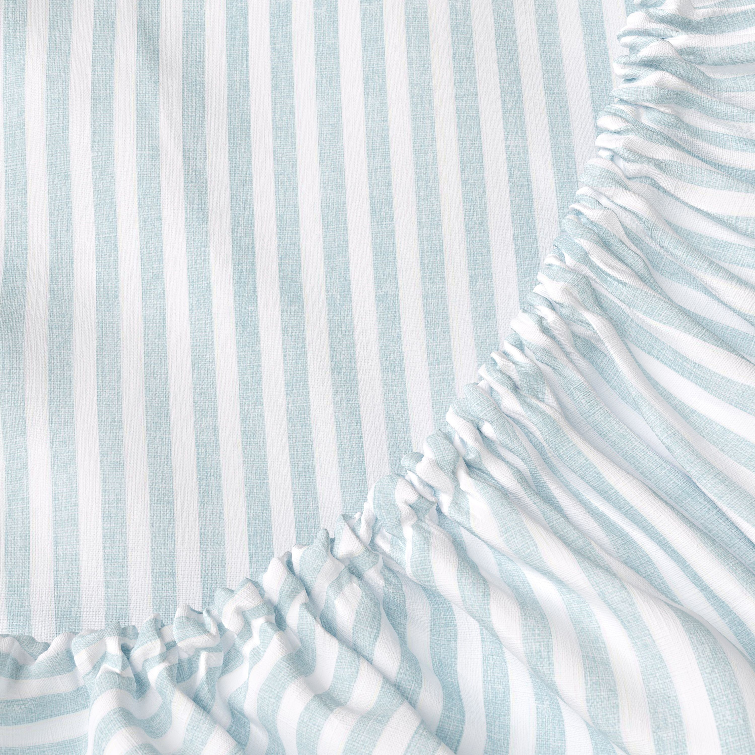 Mainstays Kids 220TC Cotton Blue Stripe Twin, 3 Piece Sheet Set