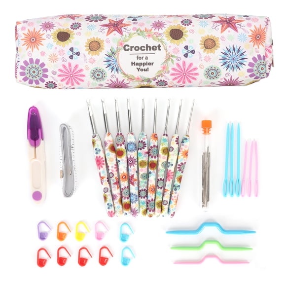 Colorful Crochet Hooks,9pcs Crochet Hooks Set Aluminum Crochet Hooks Crochet Hooks Set Unparalleled Experience