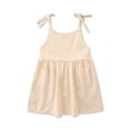 thumbnail image 1 of Robe d'Été à Bretelles pour Tout-Petites Filles Bébé, Mignonne, Couleur Unie, Robe Décontractée, 1 of 9