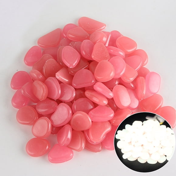 Glowing Garden Pebble Stones for Non-Radioactive Resin Crafting Pebbles for Aquarium Fish Tank 10PCS