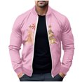 thumbnail image 2 of LOVZFMLL Jackets for Men Pullover Sweater Stand Collar Elastic Solid Color Half Sweater For Men Stand-up Collar Sweater, 2 of 5