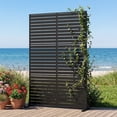 thumbnail image 2 of Gymax 2Pcs Privacy Screen72''H x 48''W Freestanding Fence Panel w/Stand&Expansion Bolts, 2 of 10