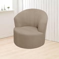thumbnail image 2 of Housse Extensible pour Fauteuil Tonneau Pivotant, Housse Élastique pour Fauteuil Inclinable Moderne, Housse de Canapé de Club, Lavable à la Machine, Kaki (1 Pcs), 2 of 7