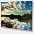 thumbnail image 2 of Sky Clouds Mirrored in River Panorama - Landscape Canvas Art Print, 2 of 3