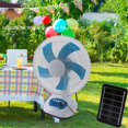 thumbnail image 4 of Standing Solar Fan, 6600mAh ABS 3 Speeds Solar Oscillating Fan  for Camping, 4 of 7