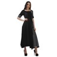 thumbnail image 3 of Moomaya Robe Midi en Viscose à Imprimé Style Santoon, Encolure Dégagée, Décontractée, pour Femmes, 3 of 4