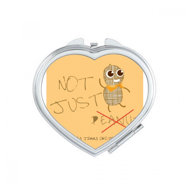 Elction Slogan Not Peanut Mirror Travel Magnification Portable Handheld Pocket Makeup