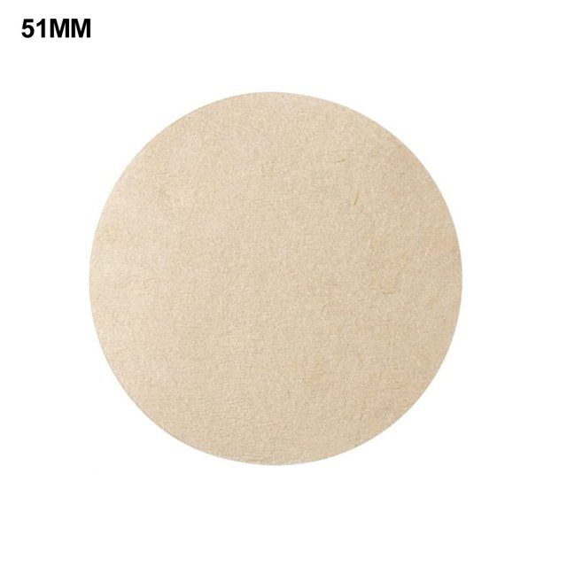 51 53 58mm 100 Pcs Filtres de Bol pour Poudre de Café pour Cafetière Espresso Blanc Brun