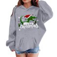 thumbnail image 1 of Girls Long Sleeve Tops, Pullover Sweatshirt with Crewneck and Pocket, 1 of 9