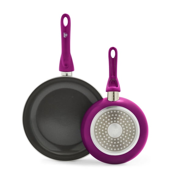 GreenLife Essentials Ensemble de 2 Poêles à Frire en Céramique Antiadhésive en Aluminium de 8 Po et 10 Po