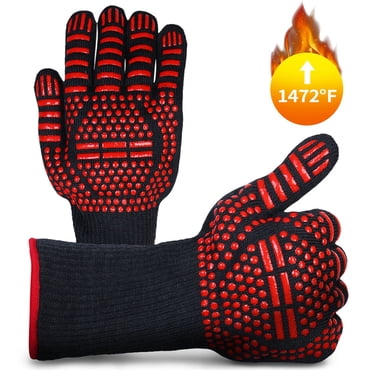 TIMIFIS Bbq Brush Bbq Gants 1472°F Gants de Gril Résistants à la Chaleur Qualité Alimentaire Four de Cuisine Mit Gadgets de Cuisine