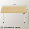 thumbnail image 3 of Toytexx Electric Standing Desk 63"x24", Height Adjustable Sit Stand Desk with Memory Presets, Steel Frame – Modern Home Office Desk, 3 of 10