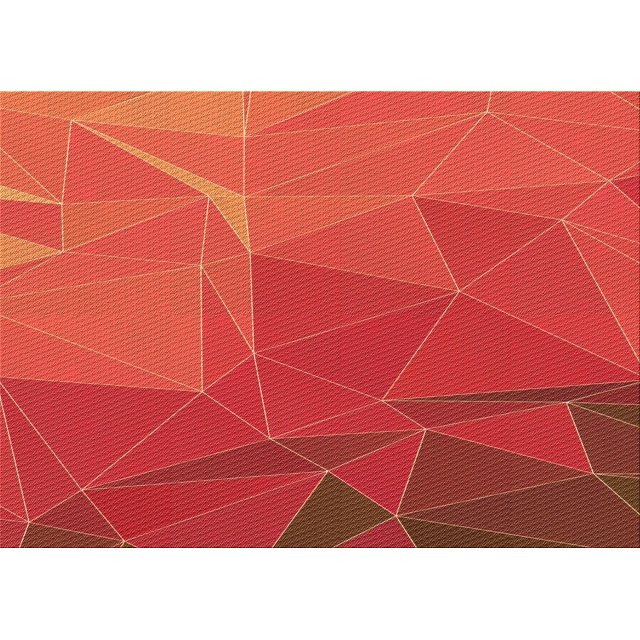 Ahgly Company Machine Washable Indoor Rectangle Transitional Orange Red Orange Area Rugs, 2' x 4'