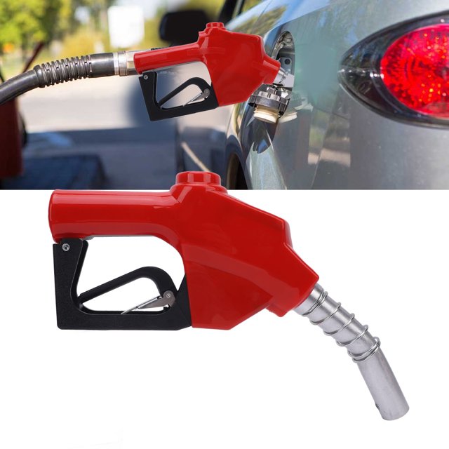 Automatic Shut Off Fuel Nozzle Multifunctional Red Gas Fuel Refilling Nozzle for Petrol Gasoline Kerosene
