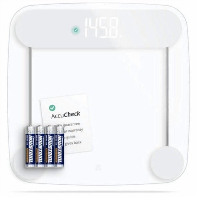 Accucheck Digital Body Weight Scale From Greater Goods, Patent Pending Technology (Clear)