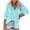 Mint Green, variant on Timegard Womens Shirts Button down Tops Long Sleeve Lapel V Neck Blouse Fall Lightweight Shirts Tops