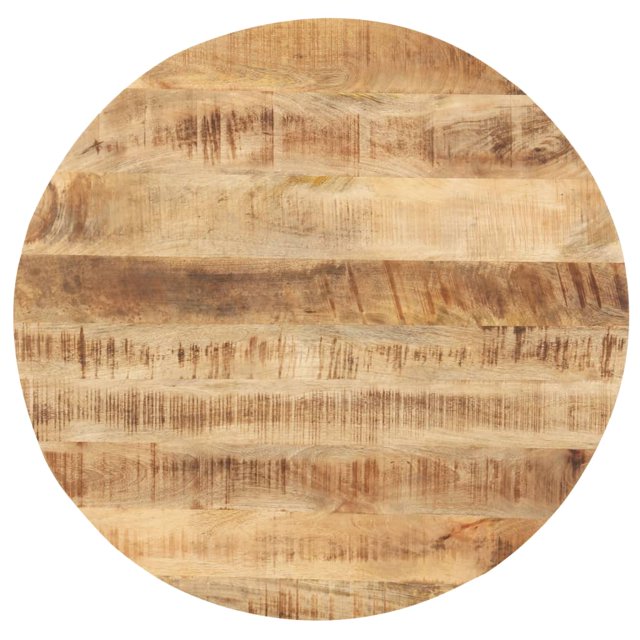 vidaXL Plateau de Table en Bois de Manguier Massif Rond 25-27 mm 40 cm