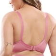 thumbnail image 4 of PENGXIANG Women‘s Underwire Bra Lace Floral Bra Unlined Unpadded Plus Size Full Coverage Bra, 4 of 5