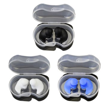 3 pairs of silicone waterproof earplug professional swimming earplug middle ear waterproof earplug for adults and children