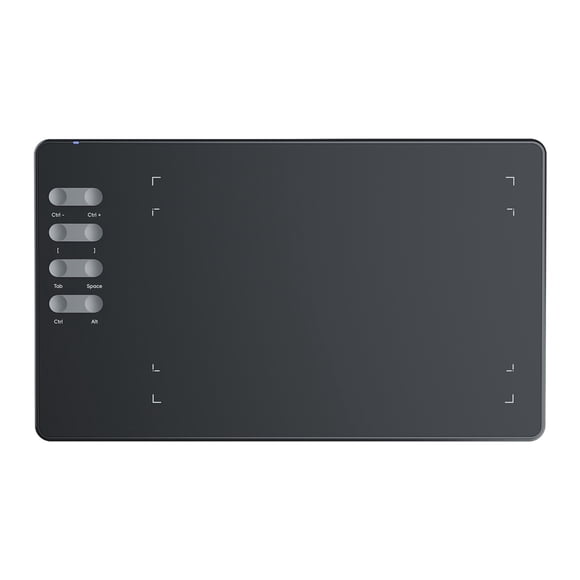 Yajisi Graphics Drawing Tablet 195x122mm / 7.68x4.80 inches Active Area with 16384 Pressure Levels 8 Shortcut Keys Stylus Pen and OTG Adapter