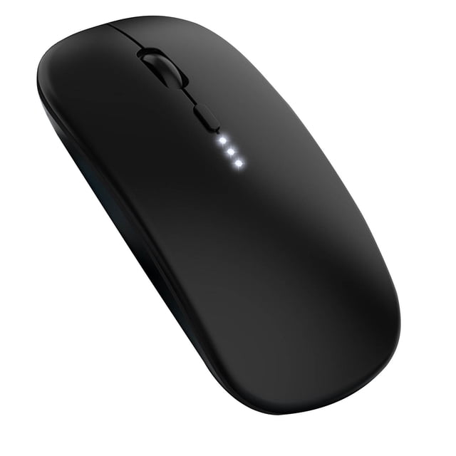 Cagogo Wireless Mouse, Rechargeable Silent Bluetooth Mouse for Laptop Desktop, Dual Mode 4G and BT5 Wireless Mouse, Ergonomic Mouse for Office Work Home Study