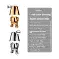 thumbnail image 3 of Mistaha Golden Thinker Lampe de Table Miniature - Style sur Pied [8047], Matériau en Résine Unique, Commande Tactile et Intensité Réglable, Déco Maison Élégante pour Chambre et Salon, Rechargeable par USB, Batterie de 12 Heures, 3 of 6