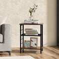 thumbnail image 4 of Costway 2 PCS 3-Tier Side End Table with Adjustable Mesh Shelf Narrow Nightstand, 4 of 10