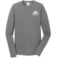 thumbnail image 1 of Gravity Outdoor Co. Performance Long Sleeve Shirt - Medium Grey - White Logo - S, 1 of 2