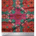 thumbnail image 1 of Soimoi Poly Georgette Fabric Mandala Kaleidoscope Print Fabric by Yard 52 Inch Wide, 1 of 3