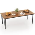 thumbnail image 1 of Costway Table à Manger d'Extérieur de 79 Pouces Table de Patio pour 8 Personnes avec Trou pour Parasol de 1,9 Pouces, 1 of 9