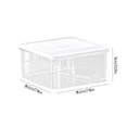 thumbnail image 3 of Organisateur Empilable pour Réfrigérateur, Contenant de Rangement Alimentaire Transparent avec Couvercle, Boîte à Collations pour Garde-Manger de Cuisine, Bac Refroidisseur Gain de Place, Organisation pour la Maison et le Bureau, 3 of 9