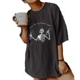 thumbnail image 1 of Femmes T-Shirt Oversize LooseTunic Tops Été Manches Courtes, 1 of 6