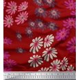 thumbnail image 1 of Soimoi Velvet Fabric Artistic Flower Decor Fabric Printed Yard 58 Inch Wide, 1 of 3