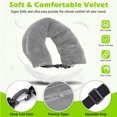 thumbnail image 4 of Oreiller de Voyage Remplissable en Polyester Doux, Oreiller de Cou à Remplir avec Sac de Rangement pour Escapades de Fin de Semaine, Camping, Randonnée, 4 of 7