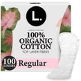thumbnail image 1 of L. Liners for Women, Organic Cotton Top Layer, Regular Coverage, Pantiliners, 100 CT, 1 of 16