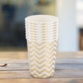thumbnail image 3 of Drinking Paper Cup, Paper Coffee Cups 150 Pack Disposable Hot Cups For Water Paper Cups Exquisite Workmanship  For Party For Water Coolers 8Pcs 270ml Double Layer Gold Stamping, 3 of 8