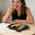thumbnail image 1 of Sector Shaped Ceramic Plate Food Serving Dish For Japanese Cuisine Barbecue And Dumplings Porcelain Tableware For Restaurant Food Serving, 1 of 4
