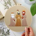 thumbnail image 5 of Wzzjkit Vintage Religious Hand Embroidery Diy Handmades Fabric Material Kit Creatives Needlework Embroidery, 5 of 5