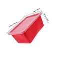 thumbnail image 2 of Raindrops 2pcs Colored Storage Bins With Lids Plastic Storage Containers For Office Use, 2 of 8