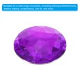 thumbnail image 4 of Unique Bargains 30mm Flat Back Round Acrylic Rhinestones, 50 Pack Plastic Circle Gems for Jewelry Making Costume, Purple, 4 of 6