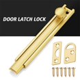 thumbnail image 3 of Barn Slide Bolt Door Latch Lock Brass Bathroom Home Security Hardware With Screw Anti Theft Windows Door Sliding Bolts Latch, 3 of 4