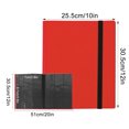 thumbnail image 2 of SLYNSHome Trading Card Binder 9 Pockets Card Album Folder,360 Side Loading Pocket Binder for Cards - Red, 2 of 7