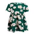 thumbnail image 1 of Mother Daughter Matching Dress  Flower Short Sleeve High Waist Dress, 1 of 8
