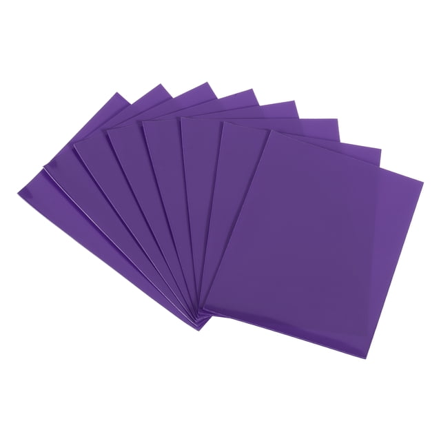Unique Bargains Card Sleeves Waterproof Soft Trading Cards Protector Purple 2 Pack/100 Sleeves