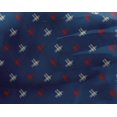 thumbnail image 4 of oneOone Georgette Viscose Fabric Hash Sign Kasuri Fabric Prints By Yard 42 Inch Wide, 4 of 4