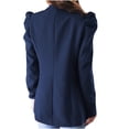 thumbnail image 3 of IROINID Blazer pour Femmes, Manches Longues, Couleur Unie, Col Rabattu, Veste de Bureau Décontractée, Cardigan, Veste Longue, 3 of 5